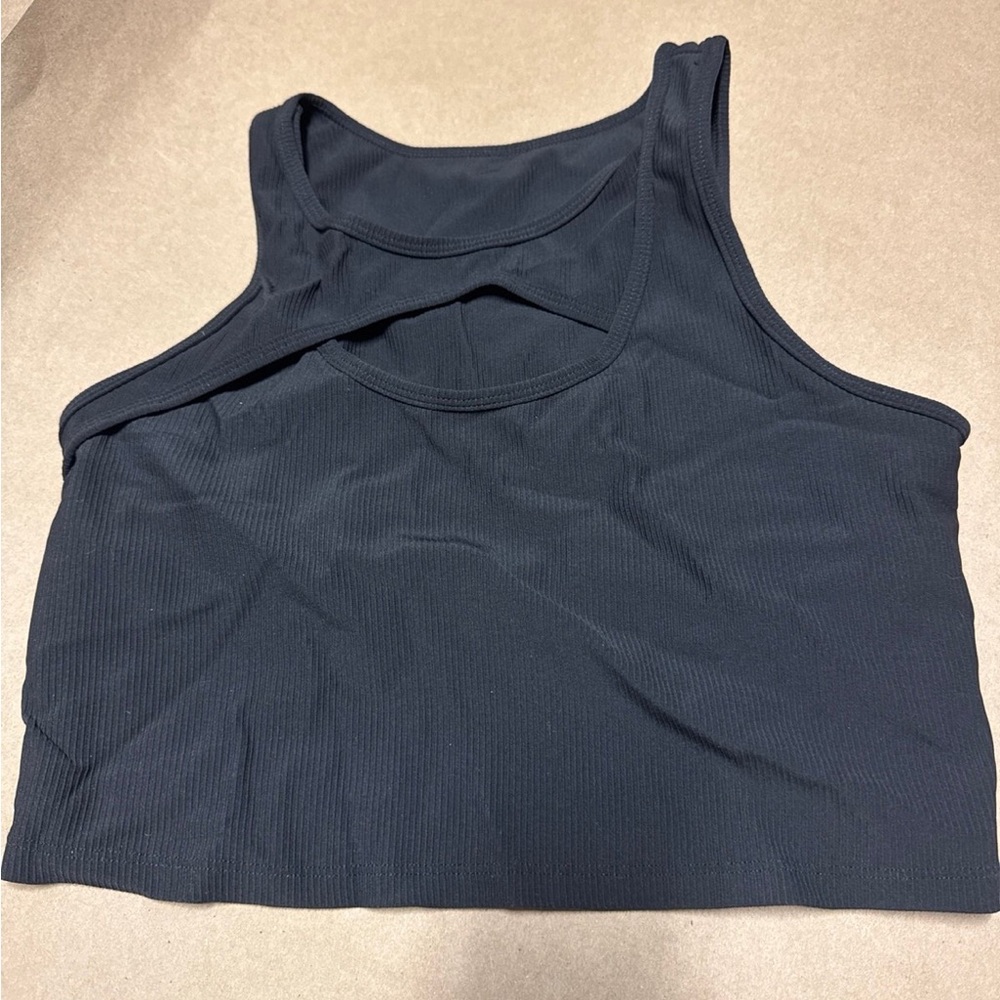 Kamo Fitness Aria cropped Black Tank Top